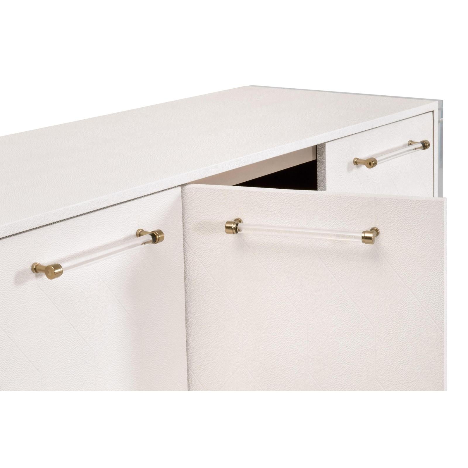 Essentials For Living Sonia Shagreen Media Sideboard Clearance