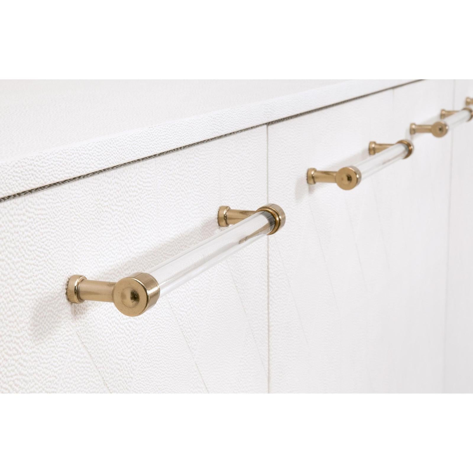 Essentials For Living Sonia Shagreen Media Sideboard Clearance