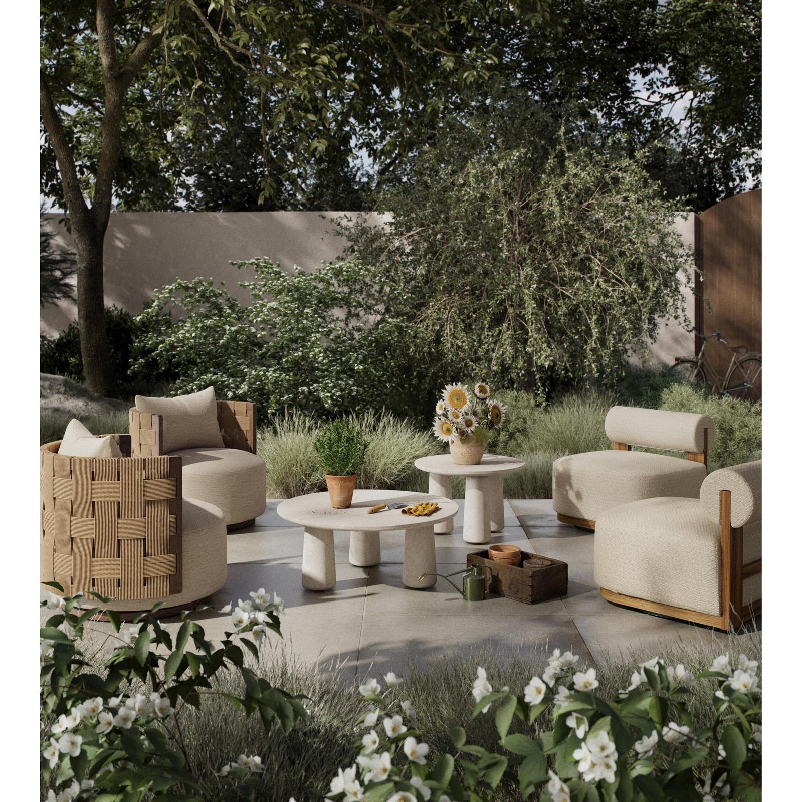 Four Hands Rye Outdoor Nesting Coffee Table Set