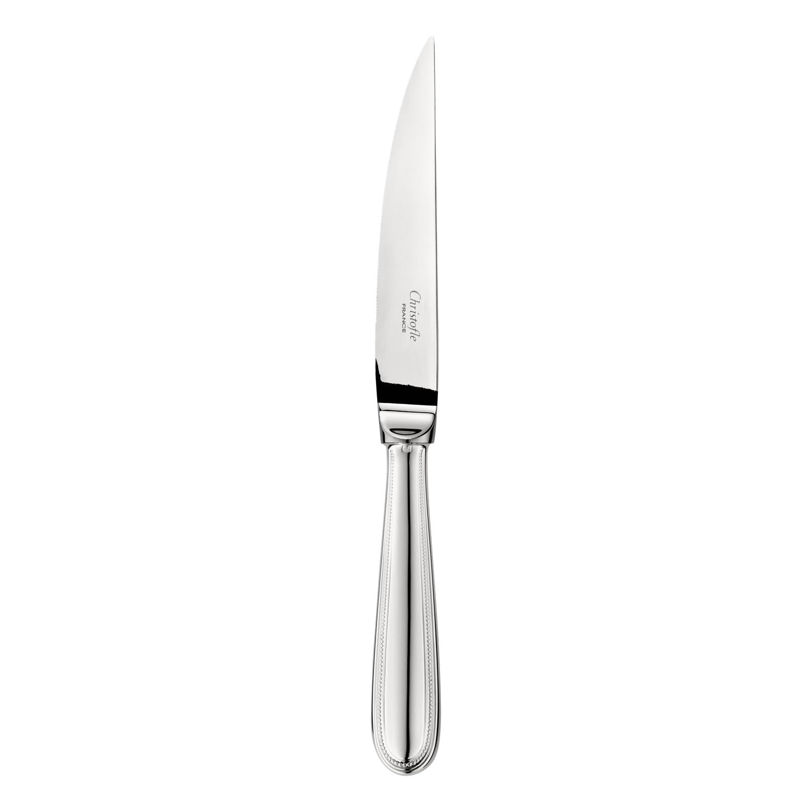 Christofle Perles Silver Plated Steak Knife