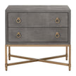 Essentials For Living Strand Shagreen 2-Drawer Nightstand