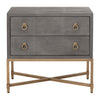 Essentials For Living Strand Shagreen 2-Drawer Nightstand