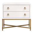 Essentials For Living Strand Shagreen 2-Drawer Nightstand
