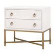 Essentials For Living Strand Shagreen 2-Drawer Nightstand