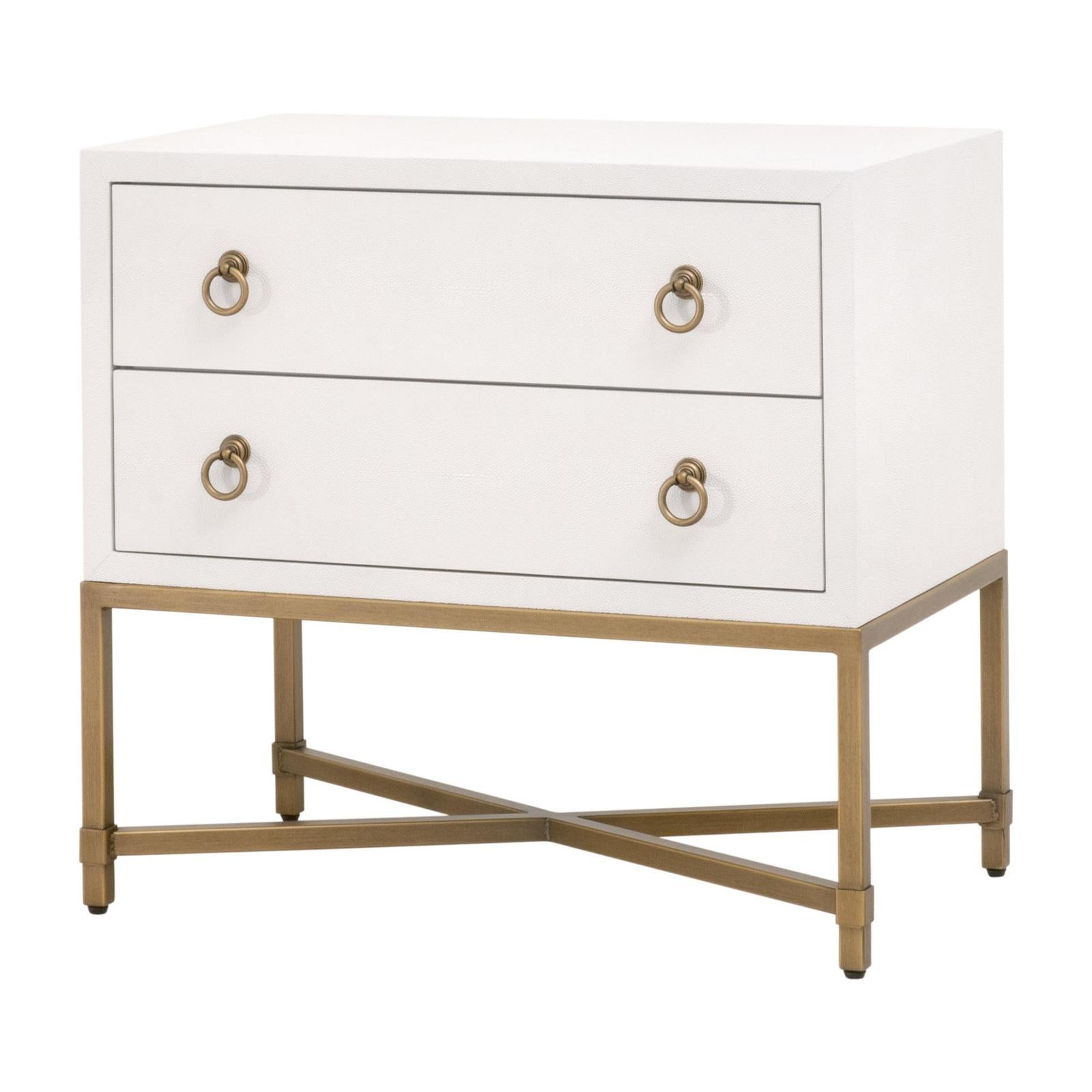 Essentials For Living Strand Shagreen 2-Drawer Nightstand