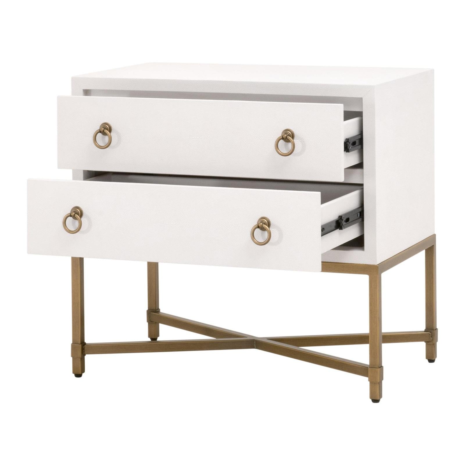 Essentials For Living Strand Shagreen 2-Drawer Nightstand