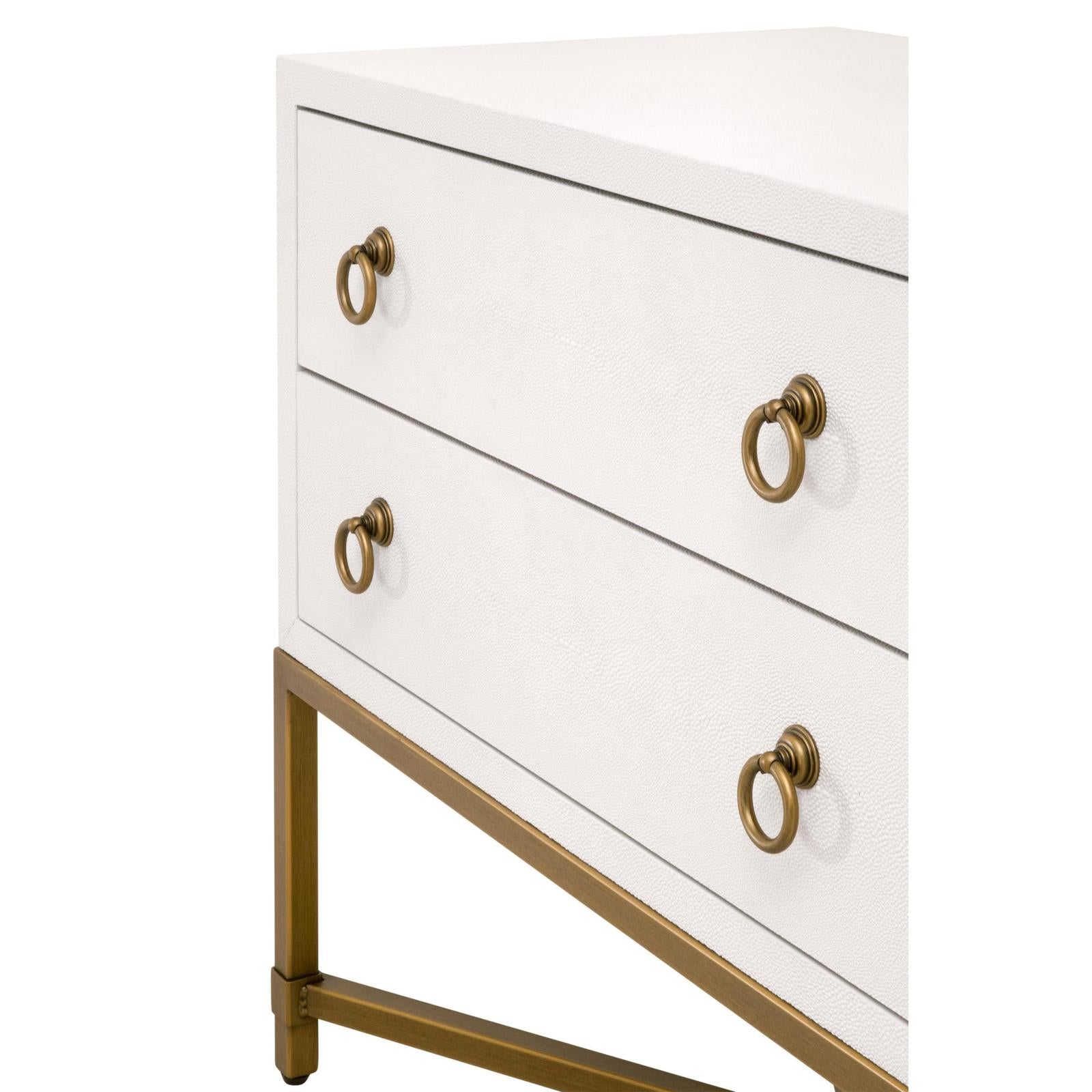 Essentials For Living Strand Shagreen 2-Drawer Nightstand