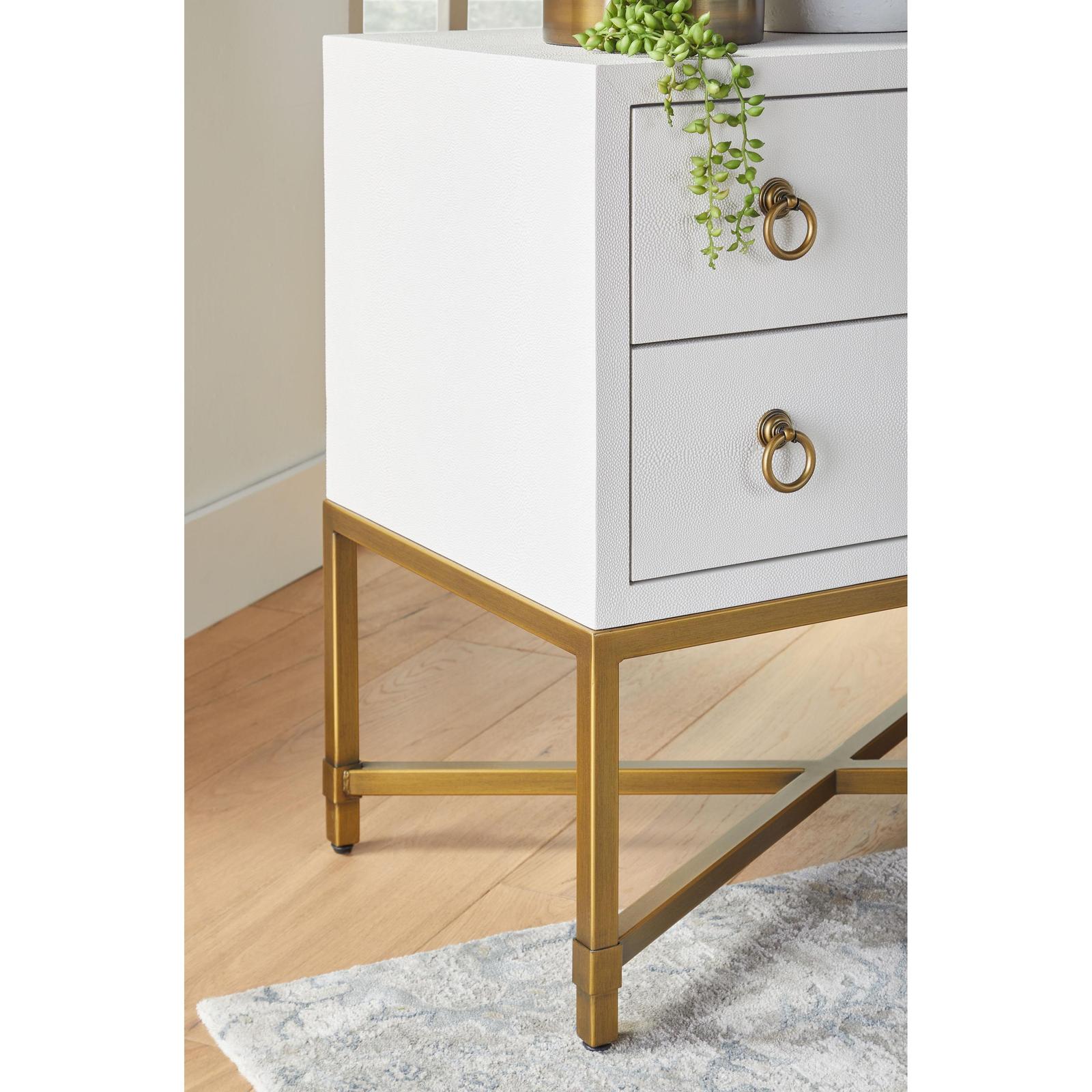 Essentials For Living Strand Shagreen 2-Drawer Nightstand