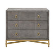 Essentials For Living Strand Shagreen 3-Drawer Nightstand
