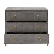 Essentials For Living Strand Shagreen 3-Drawer Nightstand