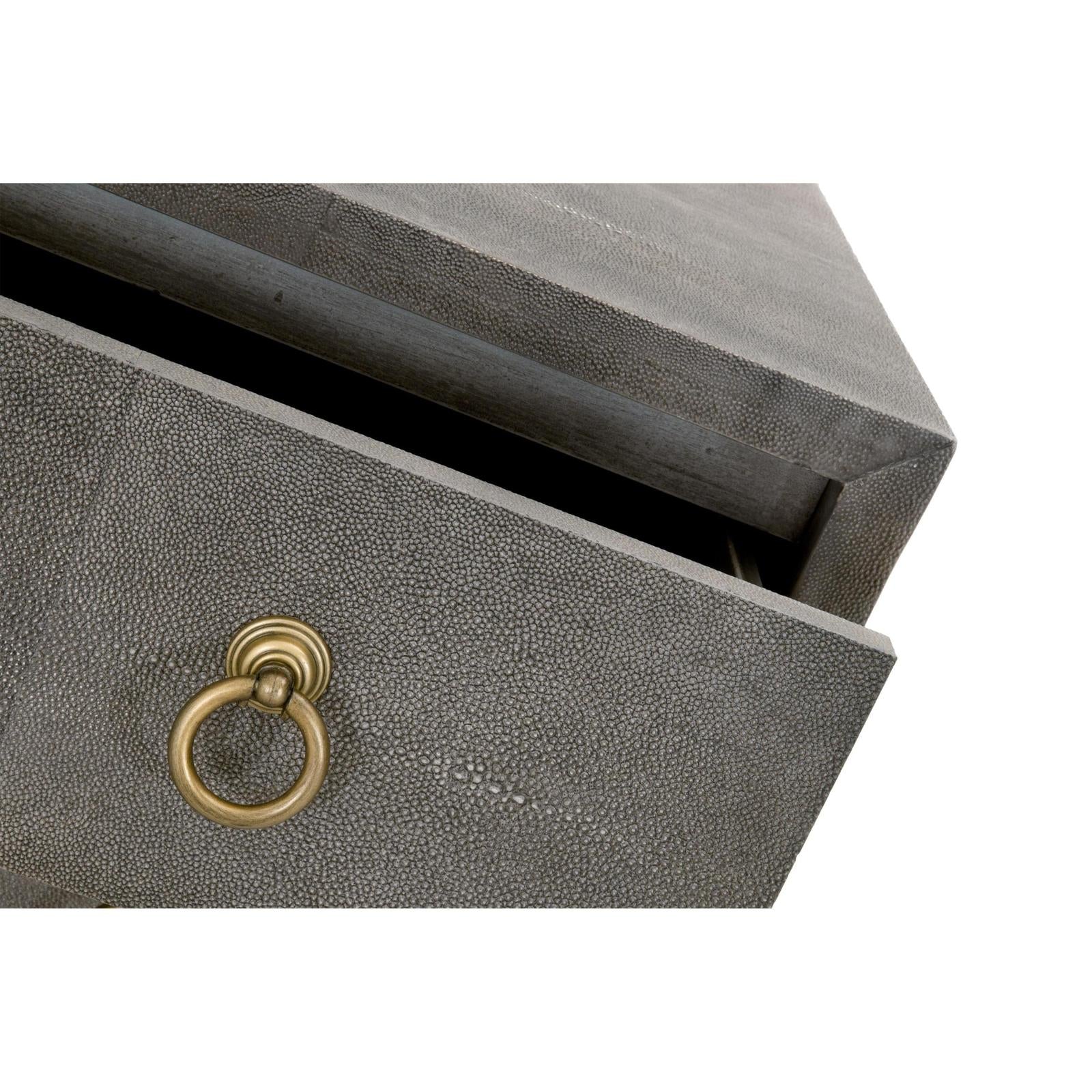 Essentials For Living Strand Shagreen 3-Drawer Nightstand