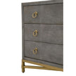 Essentials For Living Strand Shagreen 3-Drawer Nightstand
