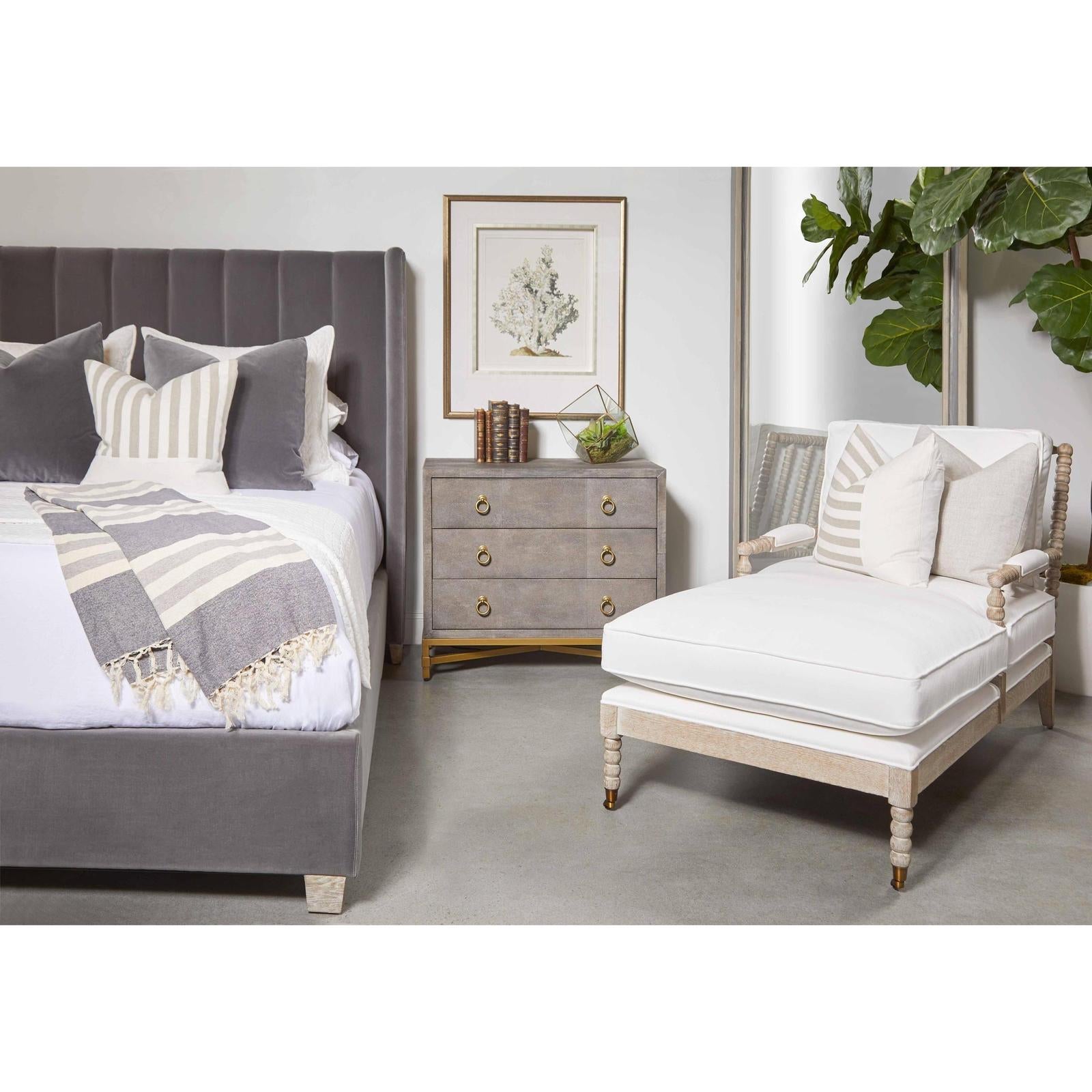 Essentials For Living Strand Shagreen 3-Drawer Nightstand