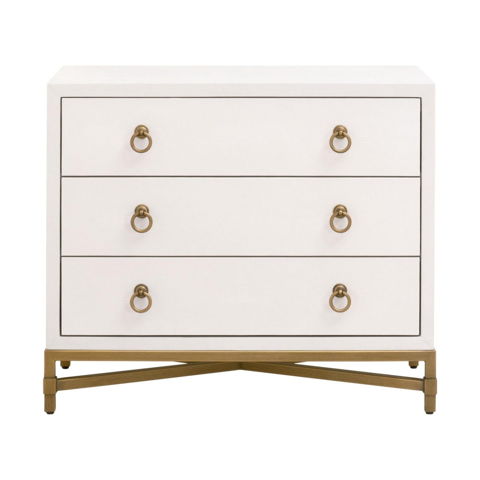 Essentials For Living Strand Shagreen 3-Drawer Nightstand