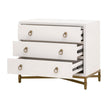 Essentials For Living Strand Shagreen 3-Drawer Nightstand