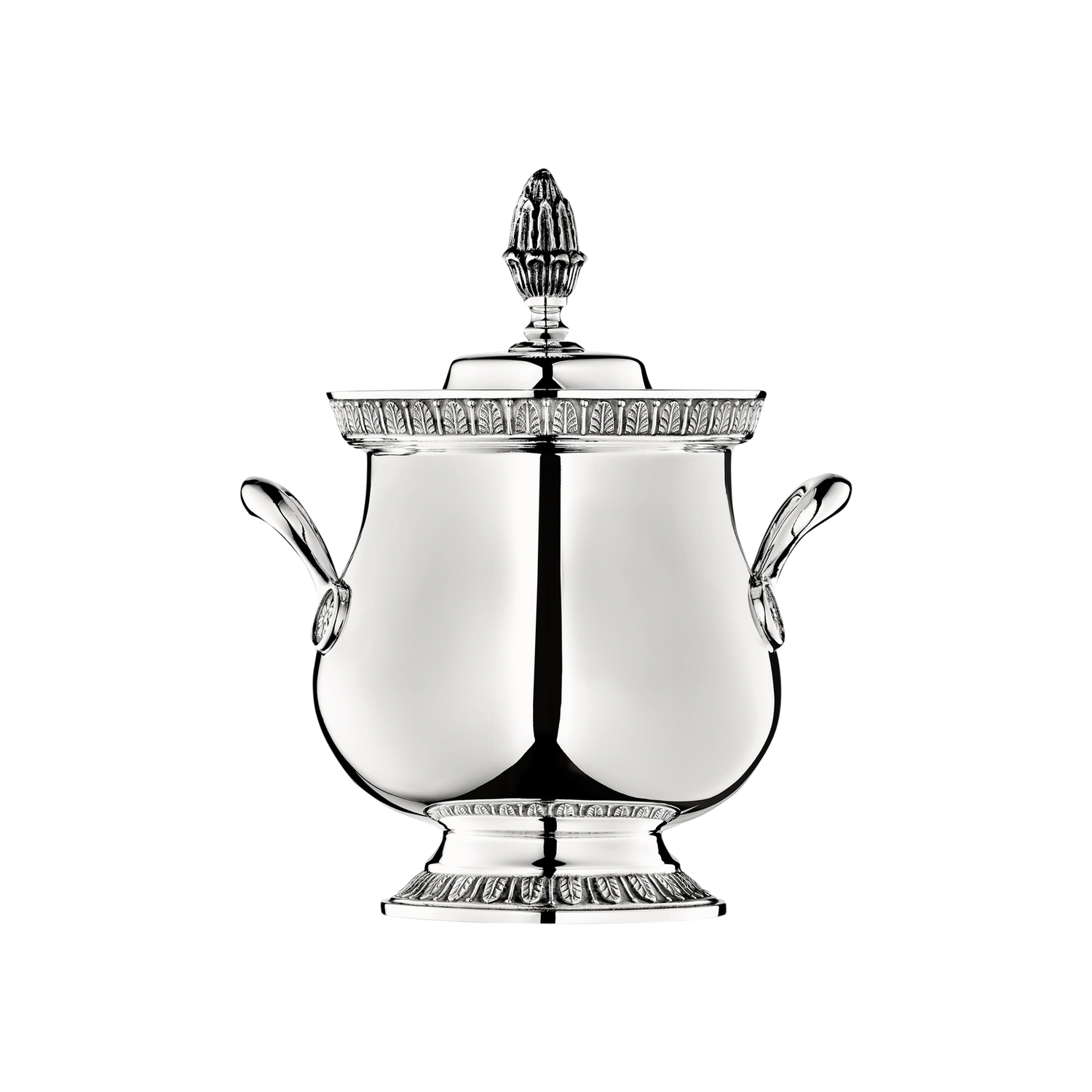 Christofle Malmaison Silver Plated Covered Sugar Bowl 30 Cl