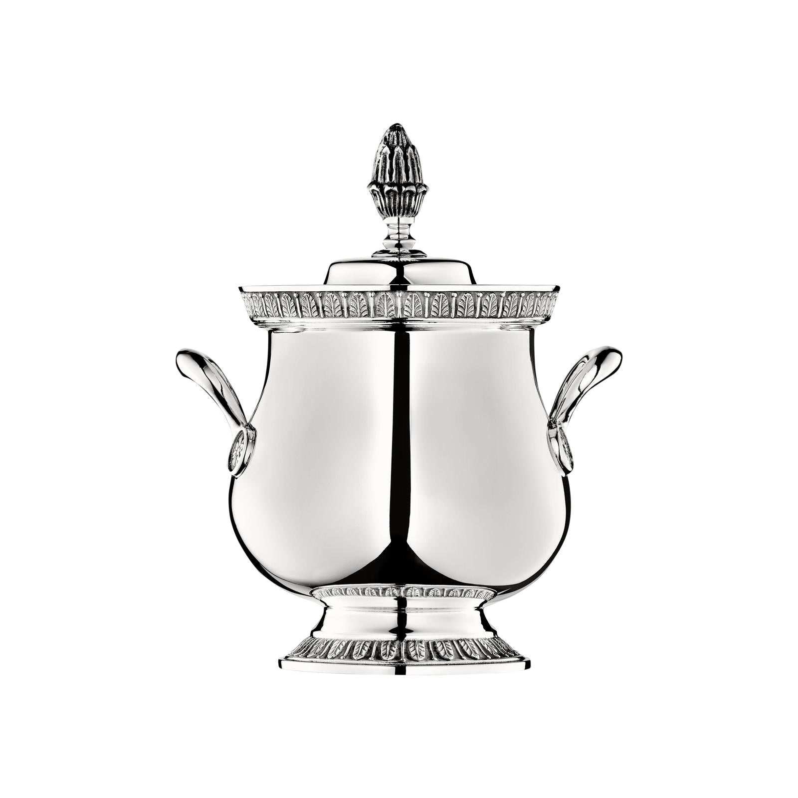 Christofle Malmaison Silver Plated Covered Sugar Bowl 30 Cl