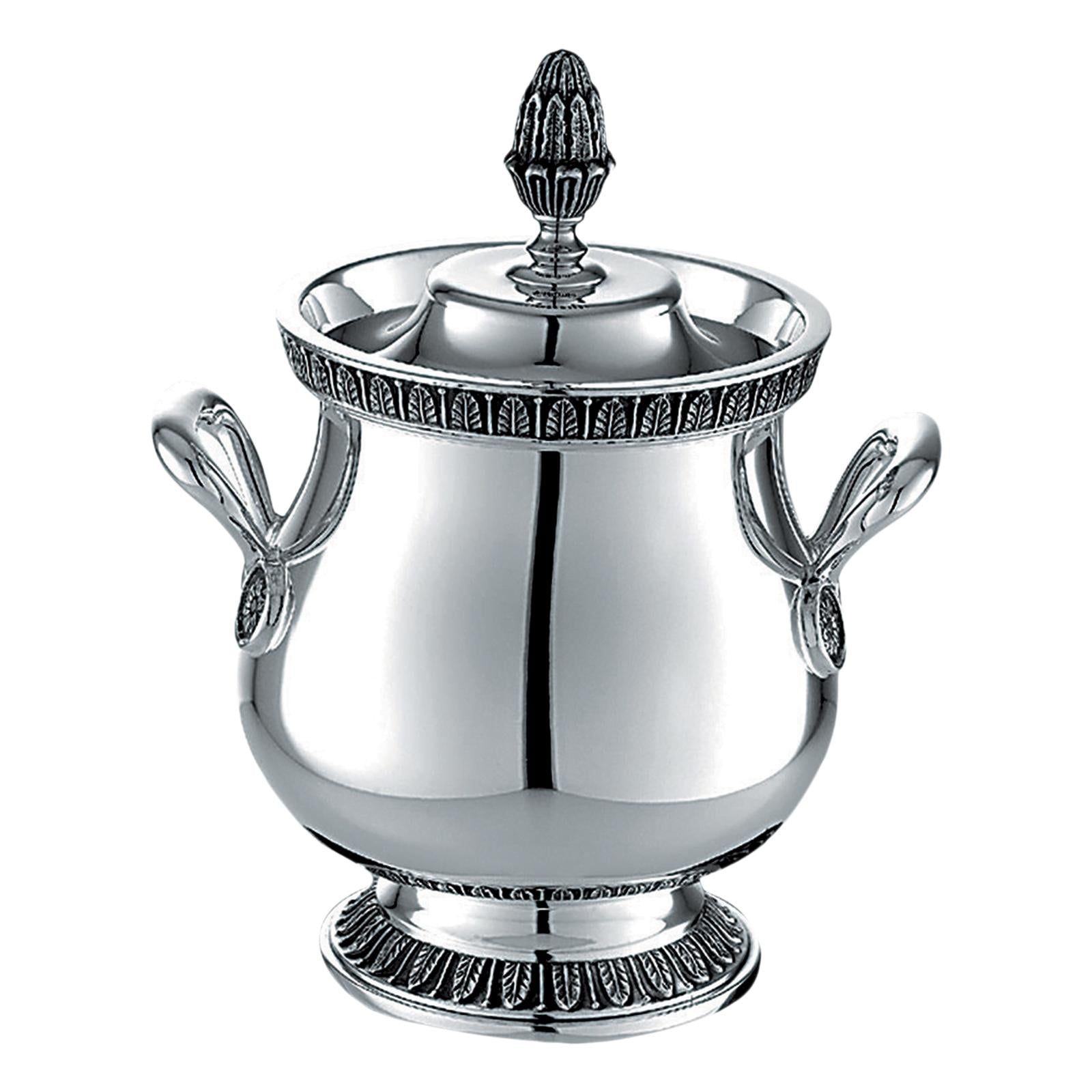 Christofle Malmaison Silver Plated Covered Sugar Bowl 30 Cl