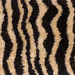 TOV Furniture Zebra Brown Striped Tufted Bench