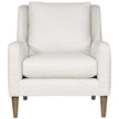 Vanguard Josie Chair - Callaloo Cotton Fabric with Flaxen Stone Finish Tapered Leg