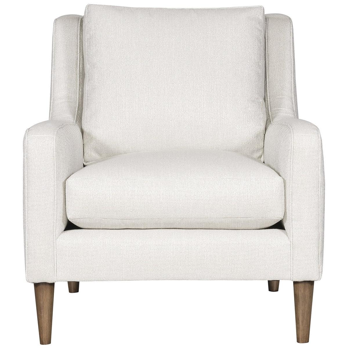 Vanguard Josie Chair - Callaloo Cotton Fabric with Flaxen Stone Finish Tapered Leg