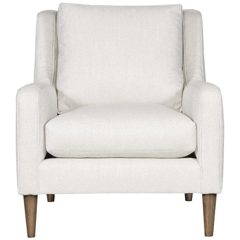 Vanguard Josie Chair - Callaloo Cotton Fabric with Flaxen Stone Finish Tapered Leg