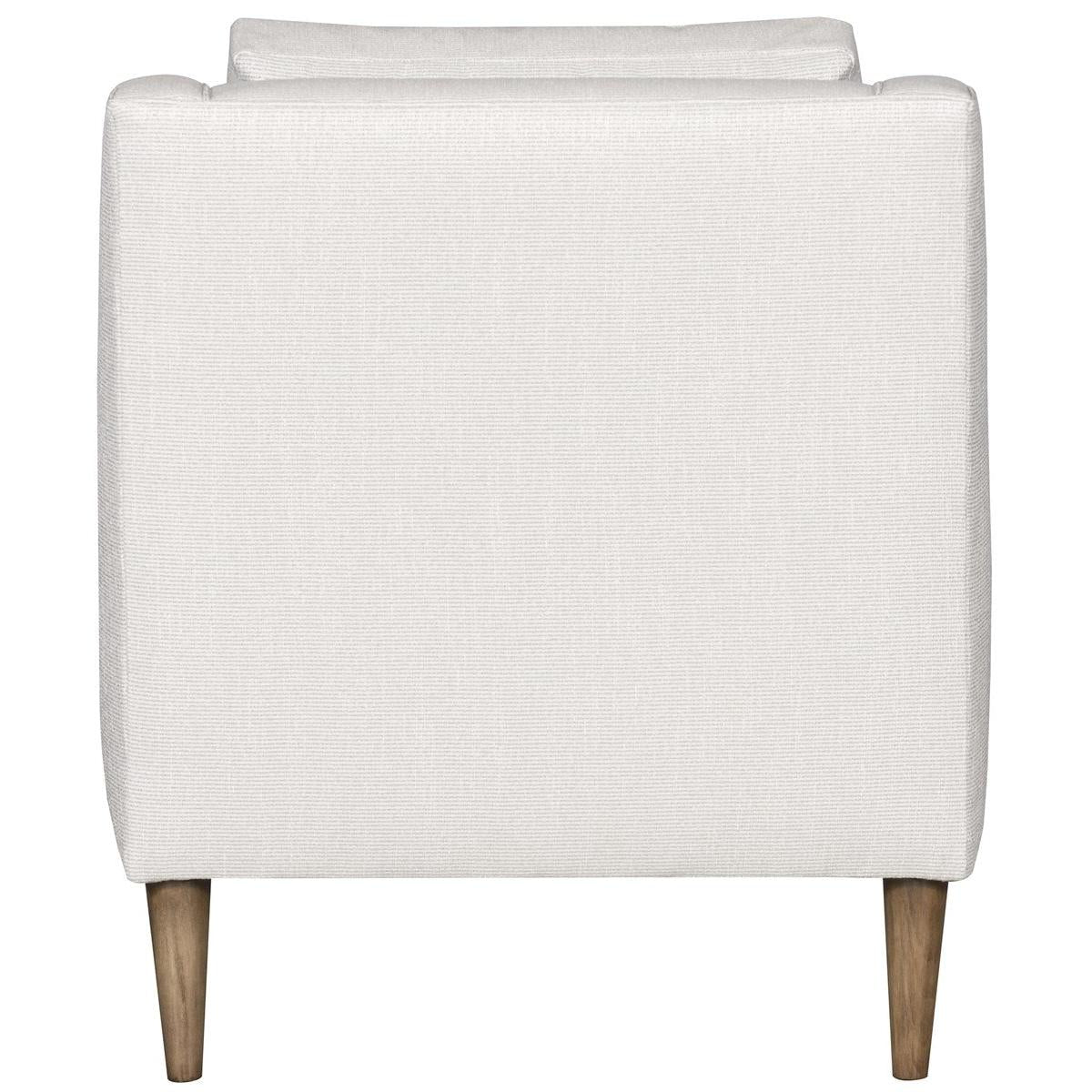 Vanguard Josie Chair - Callaloo Cotton Fabric with Flaxen Stone Finish Tapered Leg