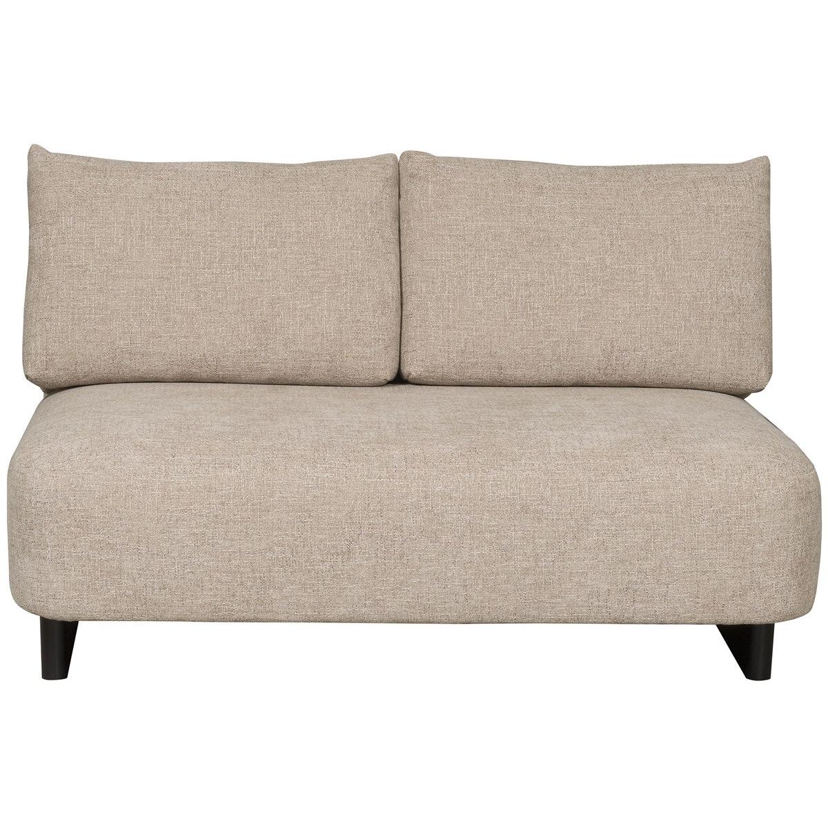Vanguard Ease Lola Armless Loveseat - Jasper Pebble and Film Noir