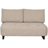 Vanguard Ease Lola Armless Loveseat - Jasper Pebble and Film Noir