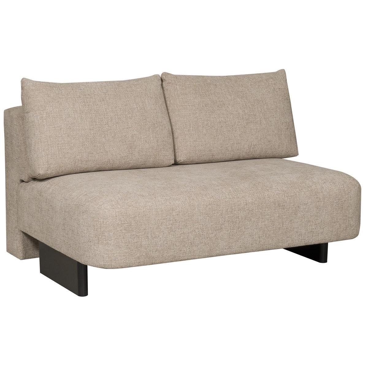 Vanguard Ease Lola Armless Loveseat - Jasper Pebble and Film Noir
