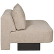 Vanguard Ease Lola Armless Loveseat - Jasper Pebble and Film Noir