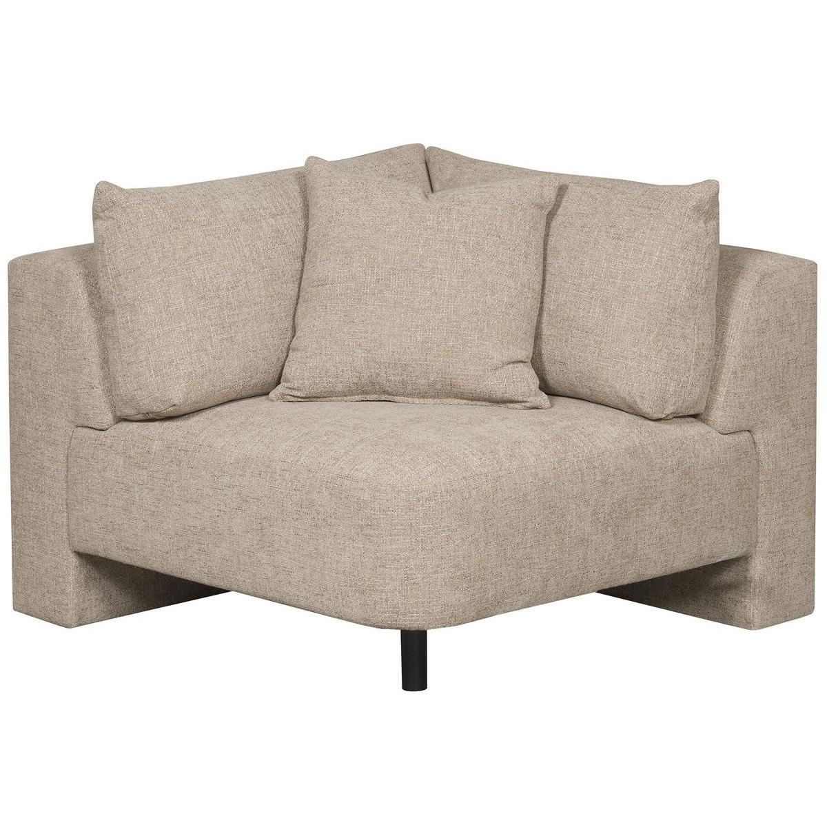 Vanguard Ease Lola Corner Chair - Jasper Pebble and Film Noir