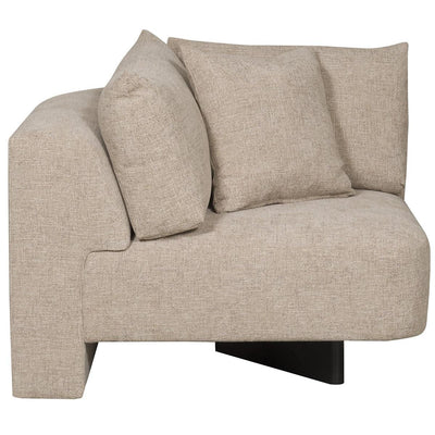 Vanguard Ease Lola Corner Chair - Jasper Pebble and Film Noir