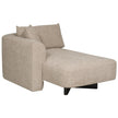 Vanguard Ease Lola Left Arm Chaise - Jasper Pebble and Film Noir