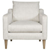 Vanguard Thea Chair - Tatz Natural Fabric with Flaxen Stone Finish Tapered Leg