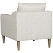 Vanguard Thea Chair - Tatz Natural Fabric with Flaxen Stone Finish Tapered Leg