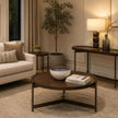 Magnussen Home Wren Dark Brown Tray Sofa Table