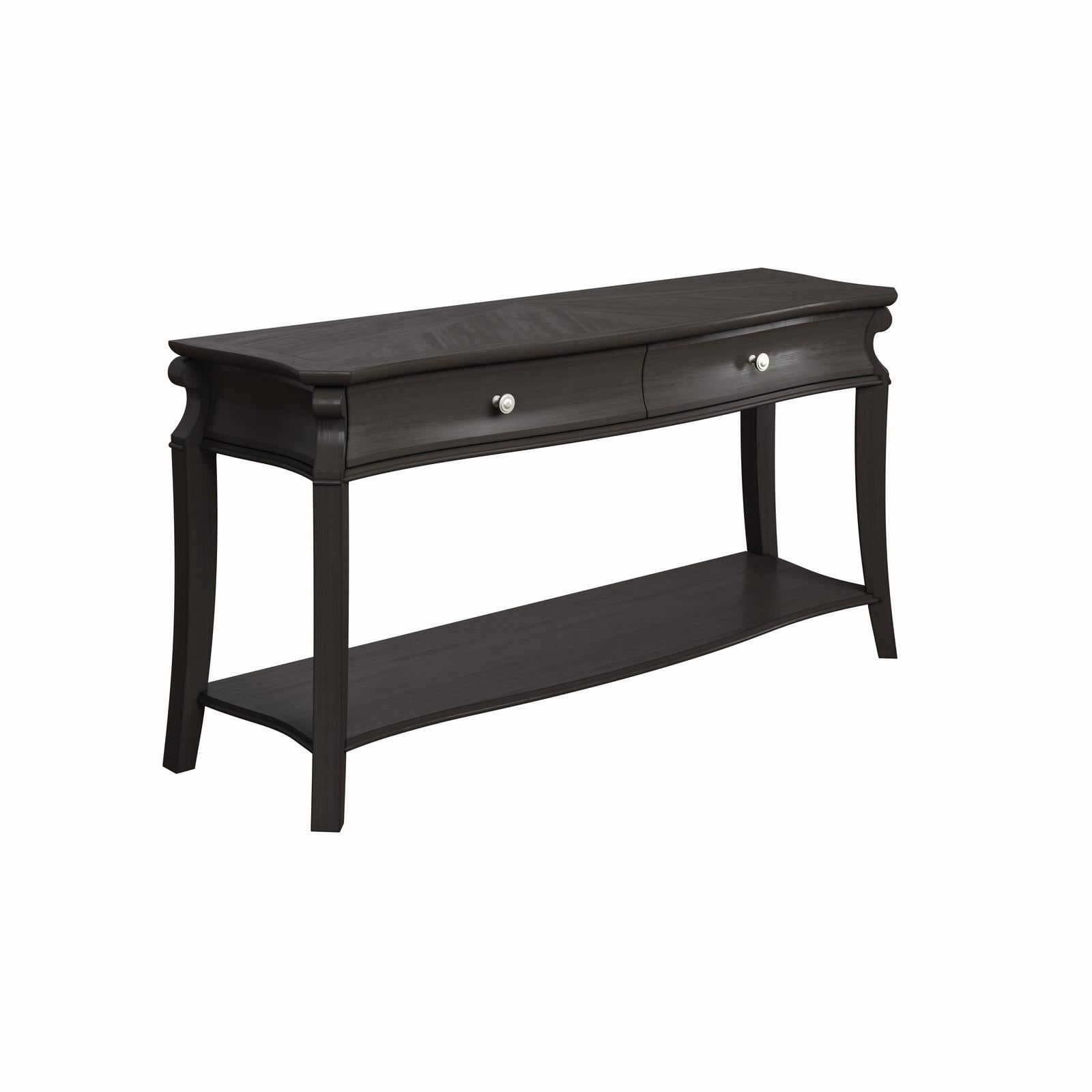 Magnussen Home Francine Warm Charcoal Rectangular Sofa Table