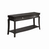 Magnussen Home Francine Warm Charcoal Rectangular Sofa Table