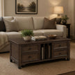 Magnussen Home Cormac Brown Lift Top Storage Cocktail Table