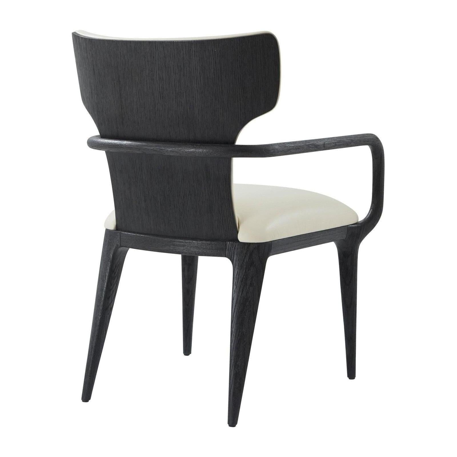 Theodore Alexander Repose Upholstered Dining Arm Chair II - Set of 2