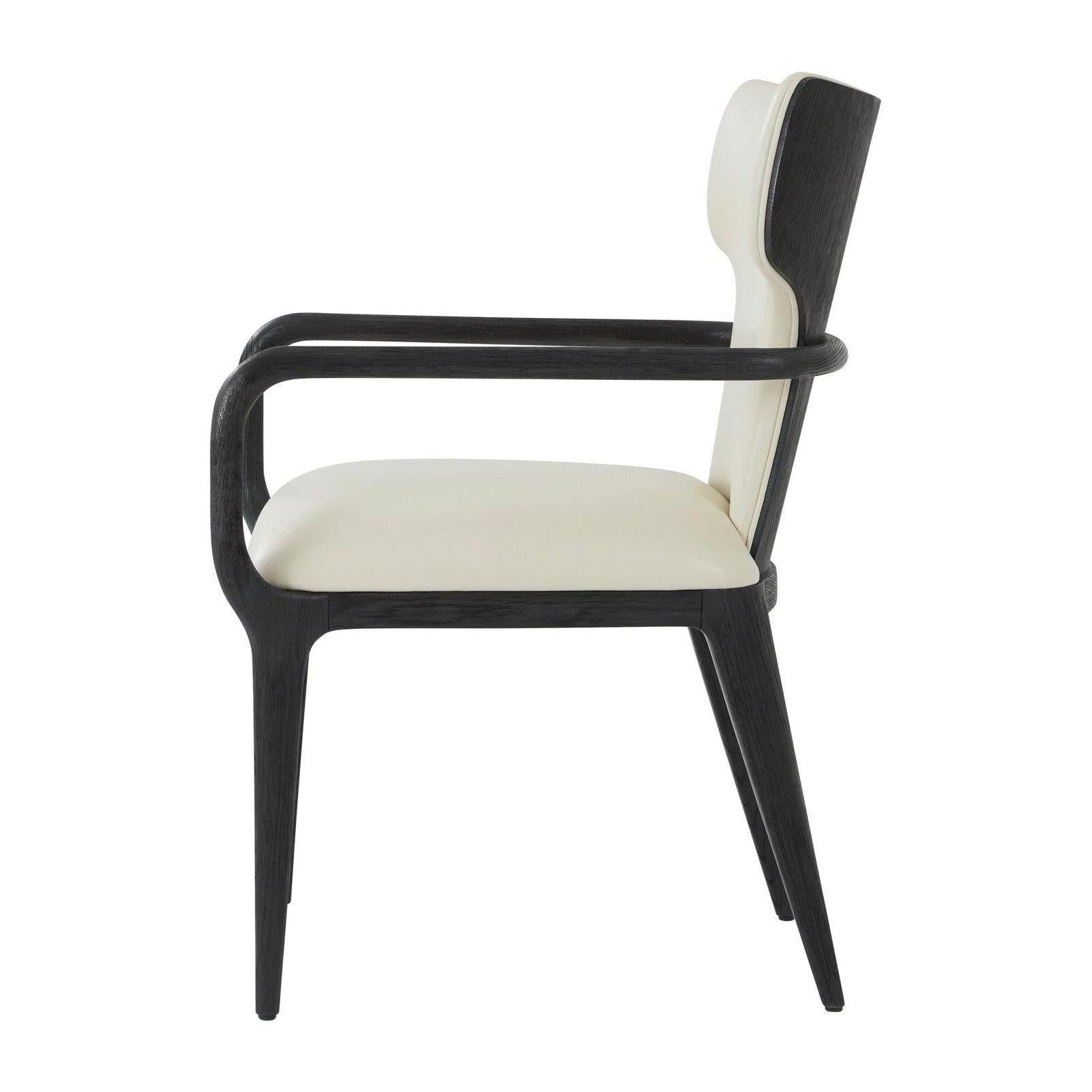 Theodore Alexander Repose Upholstered Dining Arm Chair II - Set of 2