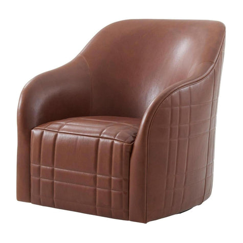 Theodore Alexander Tartan Curve Swivel Chair