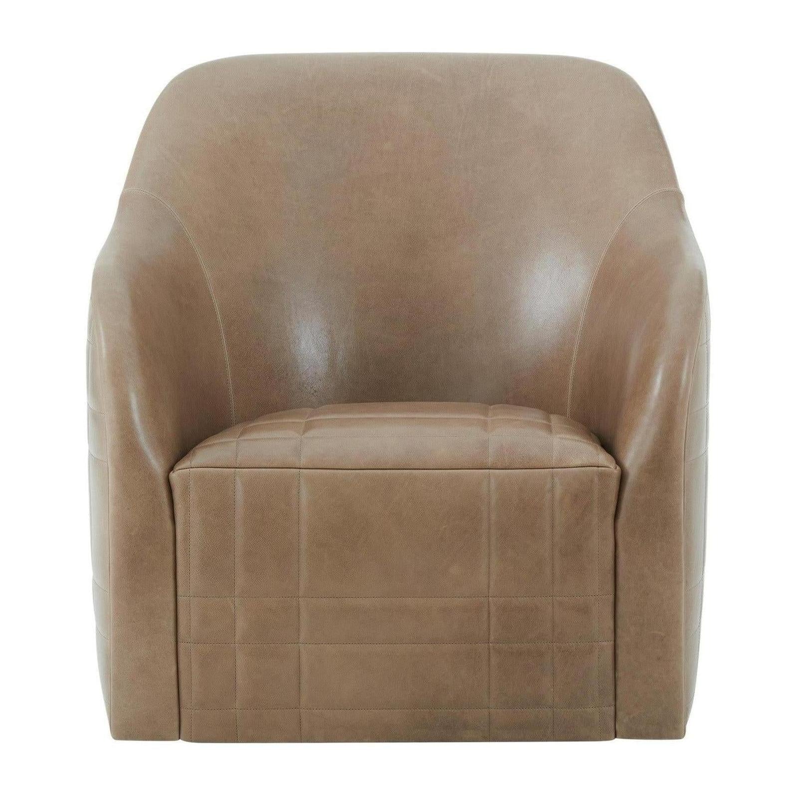 Theodore Alexander Tartan Curve Swivel Chair