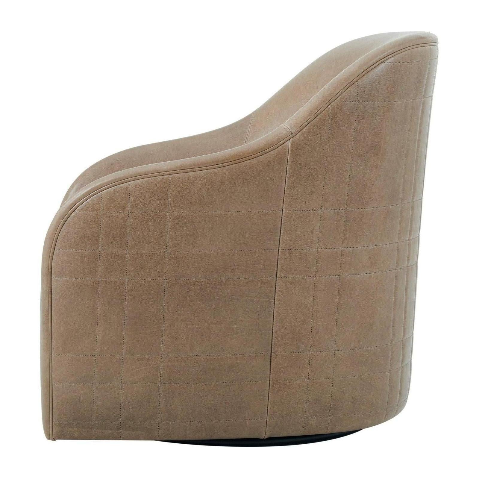 Theodore Alexander Tartan Curve Swivel Chair