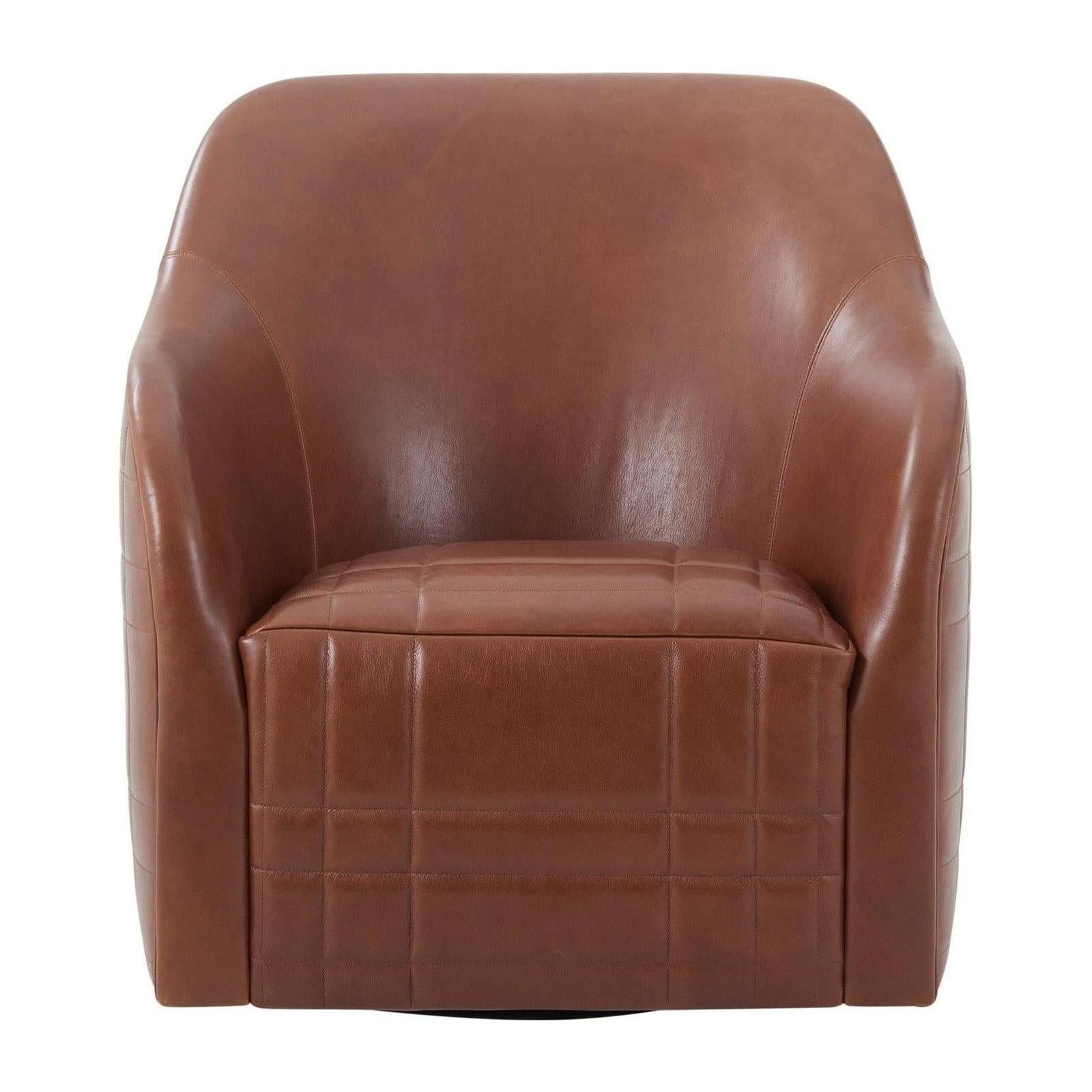 Theodore Alexander Tartan Curve Swivel Chair