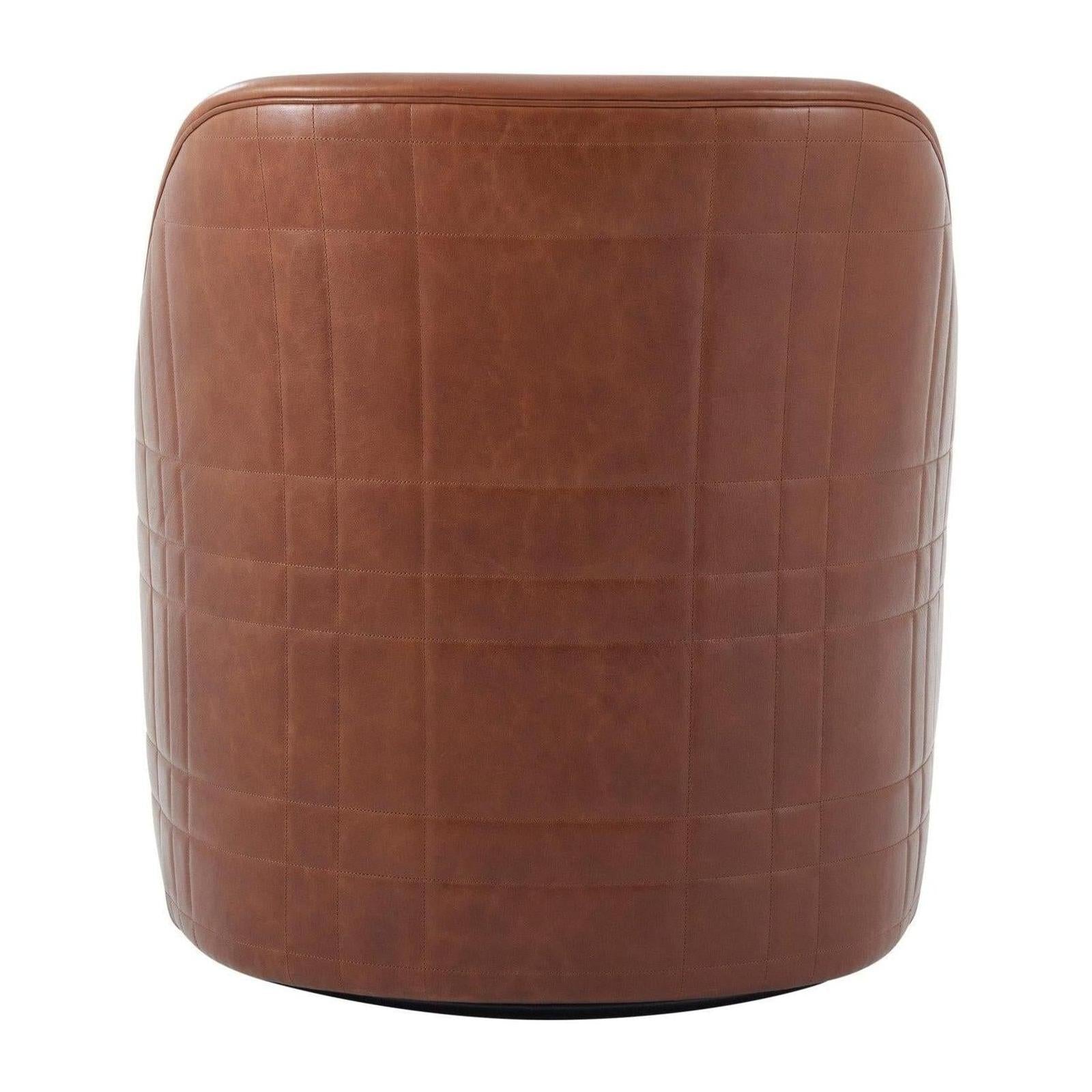 Theodore Alexander Tartan Curve Swivel Chair