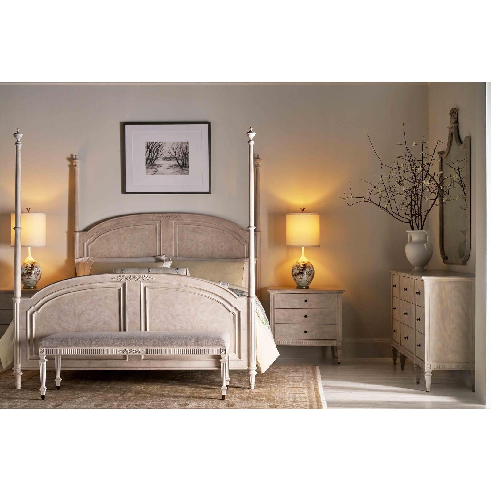 Theodore Alexander Provence Ciel Bench