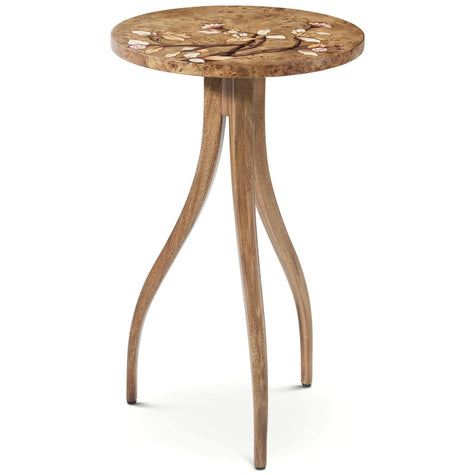 Theodore Alexander Perch Burl Corolla Drink Table