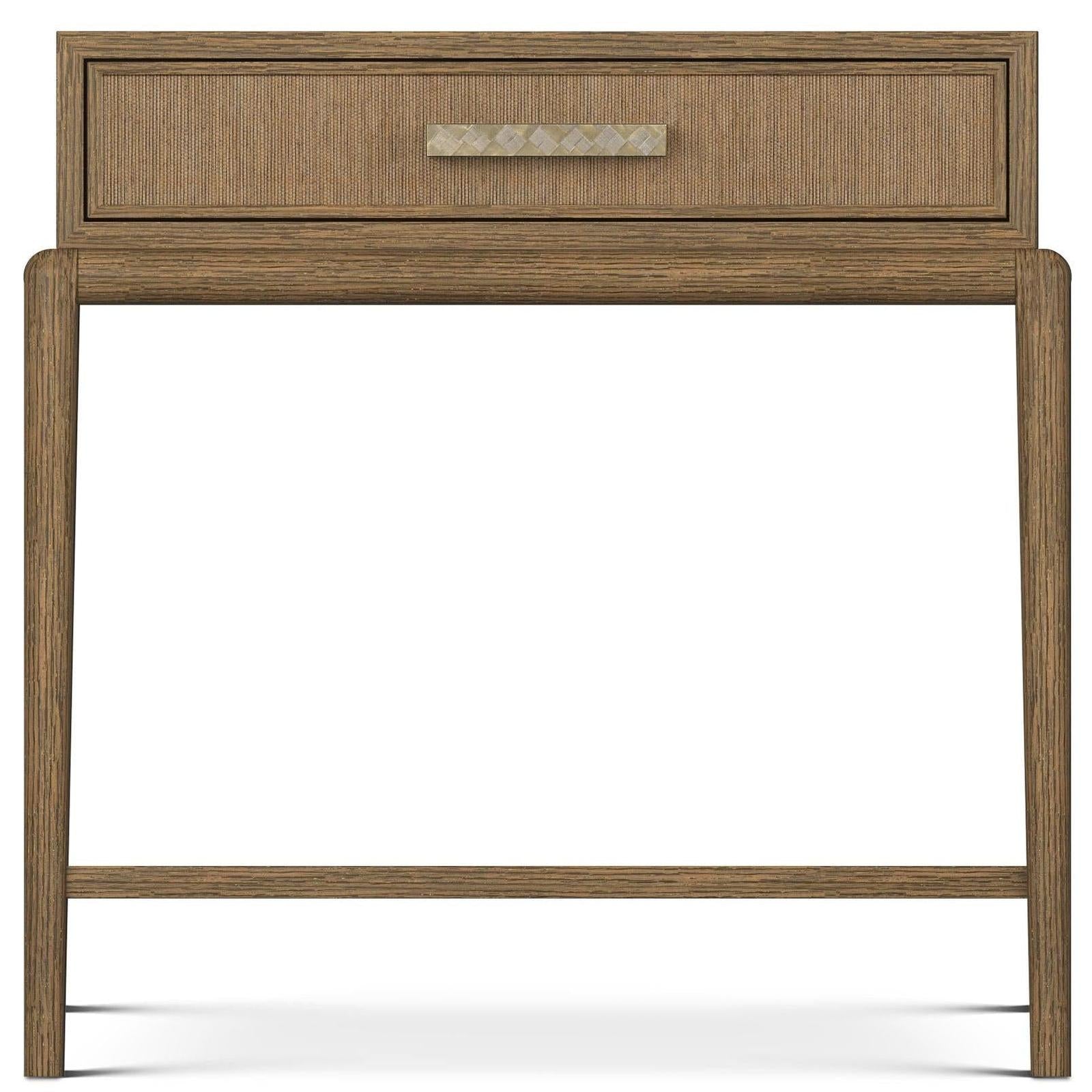 Theodore Alexander Coastal Flagler Side Table with Wallpaper